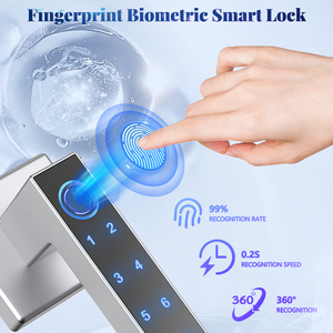 Tuya Smart <strong>Electronic</strong> Cerradura Inteligente Handle Tuya Ttlock APP Ble Keyless Rfid Fingerprint Smart Door <strong>Lock</strong> for <strong>Main</strong> <strong>Gate</strong> - Product Image 2