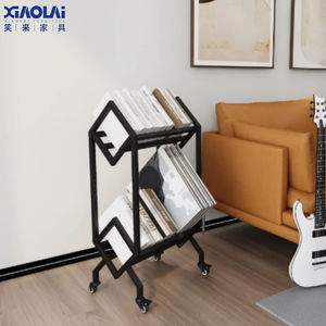 Étagère de rangement créative et moderne en métal pour disques vinyles et <span class=keywords><strong>CD</strong></span>, design autoportant pour salon, meubles de maison - Product Image 2