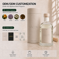 Diffuseur de parfum à bâtonnets AIKUN, huile essentielle naturelle, parfum longue durée 90 jours, design personnalisé, emballage imprimé sur mesure, faible MOQ, directement de l'usine