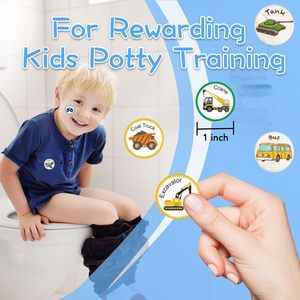 חם קריקטורה Seal בניין רכב דקלס עגול תחבורה טרקטור מדבקות מעופרת לילדים ילדים - Product Image 4