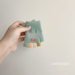 Guantes sin Dedos <span class=keywords><strong>de</strong></span> <span class=keywords><strong>Mickey</strong></span> <span class=keywords><strong>Mouse</strong></span> para Bebés <span class=keywords><strong>de</strong></span> 0 a 3 Años, con Lazo, <span class=keywords><strong>de</strong></span> Algodón/Spandex Jacquard, Lindos, Cálidos, Tejidos para Invierno - Product Image 3