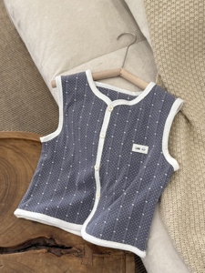 <span class=keywords><strong>Gilet</strong></span> imprimé mignon pour enfants, double couche en coton avec doublure en soie, motif éléphant, carreaux et fleurs, veste sans manches pour garçons et filles - Product Image 1