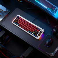 Clavier mécanique à commutation à chaud filaire/sans fil 2,4 G RVB disposition 65 % joint personnalisé clavier de jeu