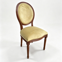 Chaise de salle à manger en bois de style Louis pour mariage, banquet et hôtel