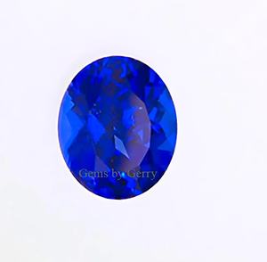 Superbes pierres précieuses, saphir ovale créé en laboratoire, couleur bleue avec effet de changement de couleur pour la fabrication de bijoux - Product Image 6