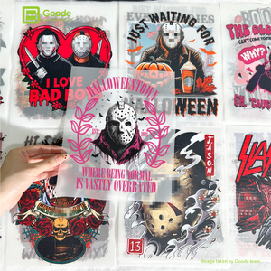 Pegatinas de Transferencia Térmica DTF Goode, Logotipo Personalizado, Transferencias Termoadhesivas para Prendas, Camisetas, Ropa, Textiles, Lavables, <span class=keywords><strong>Halloween</strong></span>, Viernes - Product Image 3