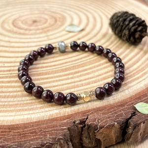 Natural Stone <b>Bracelet</b> Colorful Glass Beaded Inner Strength Strategic Wholesale Bulk Discount Personalized Engraving - Product Image 3