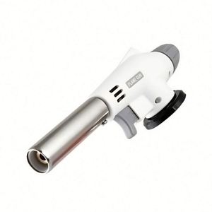 Pistolet à flamme réglable USA Mairun823, type torche à gaz butane, 2 brûleurs, en acier inoxydable blanc, pour bois - Product Image 4