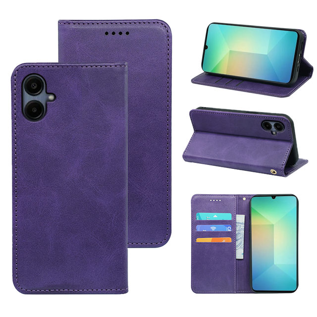 Magnetic Leather Flip Wallet Phone Case for Samsung Galaxy A36 A56 A16 A06 A27 With Card Holder Shockproof Protective Book Cover