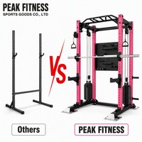 Rack de Squat Pliant Mural Multifonctionnel Commercial Moderne 2026 avec Acier Inoxydable Personnalisable pour Usage Domestique et en Salle de Sport