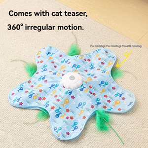 Juguete Eléctrico Giratorio para Gatos con Sonido y Diseño de Caza, Juguete Interactivo Automático para Gatos y Perros para Aliviar el Aburrimiento - Product Image 4