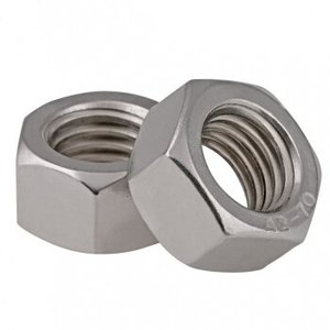 Din934น๊อตหกเหลี่ยมบาง M6-12เหล็กกล้าคาร์บอนแบบหนักงานตามสั่ง - Product Image 1