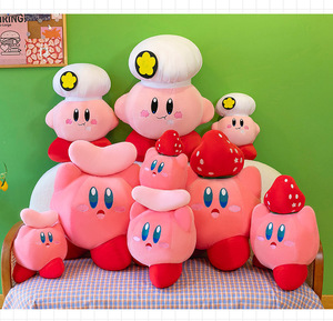 Nueva fresa Chef amor estrella <span class=keywords><strong>Kirby</strong></span> muñeco de peluche <span class=keywords><strong>Kirby</strong></span> almohada lindo Animal relleno muñeca dibujos animados suave cojín muñeca para chico - Product Image 2