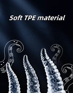 Commercio all'ingrosso OEM & ODM realistico Silicone vibratore 18 + Octopus Tentacle calcio dilatatore giocattoli per uomini e donne giocattoli per adulti tra cui <span class=keywords><strong>ano</strong></span> - Product Image 5
