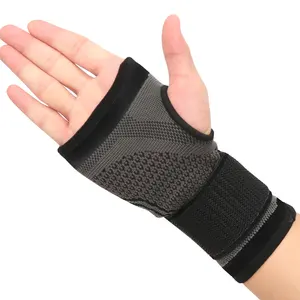 Aolikes Bandage élastique ajustable pour poignet, bracelet de sport, bracelet tricoté respirant, pour hommes et femmes