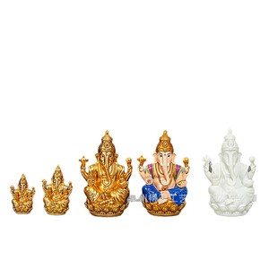 รูปปั้นพระพิฆเนศเรซิ่นอินเดีย รุ่น DHX 001 ของตกแต่งบ้านสไตล์ศิลปะ ของขวัญ - Product Image 5