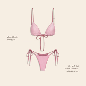 <span class=keywords><strong>Collezione</strong></span> Bikini Y2K Personalizzata con Stampa Camouflage Floreale, Cuciture a Zigzag, Etichetta Privata, Costume da Bagno a Vita Alta con Laccetti Laterali - Product Image 3
