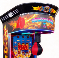 Máquina recreativa electrónica de boxeo para interiores, operada con monedas, de material metálico, con USB, para hablantes de inglés, japonés y español, con 1 año de garantía.