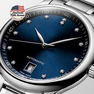 <b>Men's</b> Stainless Steel Diamond <b>Watch</b> Exquisite Business <b>Watch</b> with Sapphire Dial Power Reserve & Tachymeter Cow Leather <b>Bracelet</b> - Product Image 5