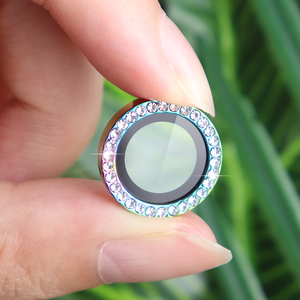 Protector de <span class=keywords><strong>cristal</strong></span> templado para lente de <span class=keywords><strong>cámara</strong></span>, <span class=keywords><strong>cristal</strong></span> brillante colorido de lujo, Diamante 3d 9h, antigolpes, para <span class=keywords><strong>iphone</strong></span> 14, paquete de 3 uds. - Product Image 3