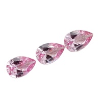 Pierres précieuses en vrac de Morganite et Saphir Bleu en forme de poire AAA+, de haute qualité, cultivées en laboratoire, polies, colorées, pour la fabrication de bijoux DIY