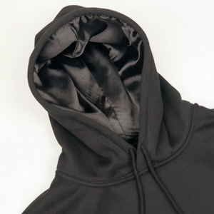 Sudaderas con Capucha de Seda para Mujer de Doble Capa con Logotipo Personalizado de Alta Calidad, Sudaderas con Capucha de Forro Polar para Hombre, Sudaderas Unisex con Forro de Satén y Capucha de Satén - Product Image 1