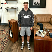 Fabricants de sweats à capuche pour hommes, sweats à capuche en coton molletonné de haute qualité, surdimensionnés, à fermeture éclair, pour hommes, personnalisation graphique DTG