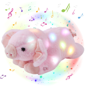 Glow Guards LED Light up Glowing Comfy <span class=keywords><strong>Pig</strong></span> Gối nhồi bông mềm sang trọng huyền diệu đầy màu sắc đáng yêu ôm trang trại động vật đồ chơi trước khi đi ngủ - Product Image 5
