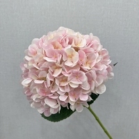 Bunga Hydrangea Mutiara Prancis Tangkai Tunggal Buatan untuk Dekorasi Pernikahan, Rumah, dan Acara