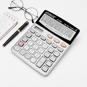 Calculatrice solaire Joinus Js863 à 16 chiffres, calculatrice électronique de bureau et financière avec grand écran et double alimentation - Product Image 1