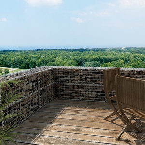 Gabion carré en fil de fer galvanisé à chaud 2x1x1M, maille soudée pour mur de soutènement, pliable - Product Image 5