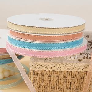 Ruban en organza à bord festonné délicat de 1 cm, 100 yards, pour emballage cadeau et vêtements, vente en gros - Product Image 1