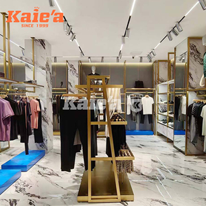 Cao cấp quần áo sang trọng giá Boutique quần áo giá hiển thị kệ cho cửa hàng bán lẻ Vàng khá may kệ - Product Image 2