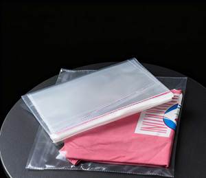 Sac de stationnement en plastique OPP transparent avec logo autocollant, thermoscellable, durable et personnalisable - Product Image 4