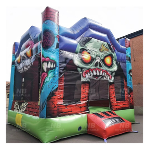 Halloween kids party jumping gonfiabile commerciale gioco per bambini zombie che rimbalza castelli per adulti bouncer bounce house - Product Image 1