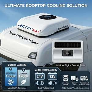 Aire Acondicionado de Techo para Camiones 12V 24V, Unidad de Refrigeración para Cabina Dormitorio, Control de Clima a Batería para Semirremolques y Tractocamiones - Product Image 1