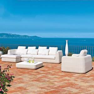 Best Selling Modern Luxury Outdoor Rattan Sofa Patio <strong>Sets</strong> Wicker Aluminum Frame Table for Apartment Dining Garden Hotel - Product Image 3