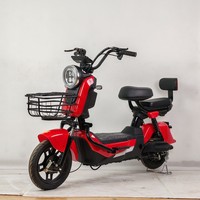 Scooter Eléctrico Antirrobo con Control Remoto, Canasta Delantera y Respaldo para Montaña