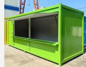 حاوية شحن متنقلة فاخرة مخصصة بطول 40 قدمًا للاستخدام في مراكز التسوق - تصميم كشك قابل للتوسيع لمقهى العصائر والقهوة والمطاعم - Product Image 6