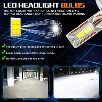 Phare LED universel A107 avec Canbus, faisceau haut/bas H1 H3 H4 H7 9005 881 9006, étanche IP67, pour feux de brouillard et de conduite