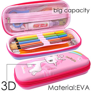 Estuche Portátil para Lápices de Entrega Rápida, Bolsa de Almacenamiento de Papelería para el Hogar y la Escuela, de Doble Uso, Impermeable, con Relieve, de EVA <span class=keywords><strong>3D</strong></span> para <span class=keywords><strong>Niños</strong></span> - Product Image 2