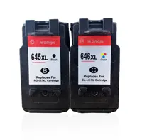 Hot selling Hicor remanufactured 645 646 PG-645XL CL-646XL ink cartridge show ink level PG-645 CL-646 for canon