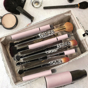 Private Label Spiral-Mascara-Bürste mit Abdeckung Mikrofaser-Wimpernapplikator Rosa Kunststoffgriff für Make-up - Product Image 2
