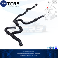 Tuyau de Refroidissement TCRB 95810655050 pour Porsche Cayenne (92A) 2011-2017