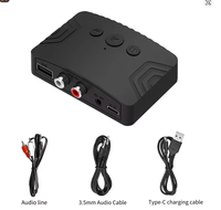 Récepteur audio BT 5.3, adaptateur audio sans fil stéréo 3,5 mm AUX RCA USB U-Disk pour PC, TV, kit voiture, amplificateur de haut-parleurs