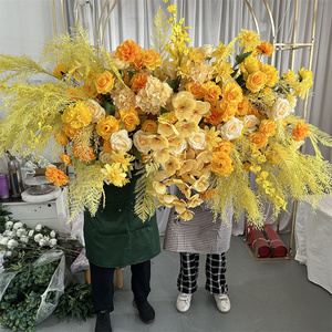 Arco di <span class=keywords><strong>Fiori</strong></span> Artificiali <span class=keywords><strong>Gialli</strong></span> IFG Eccellente per Decorazioni di Matrimoni, Feste in Casa e Palcoscenici - Product Image 3