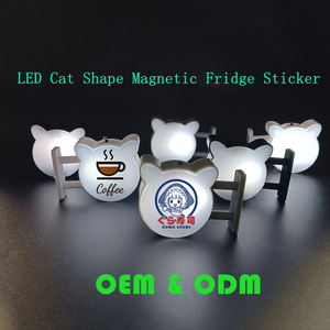 OEM ODM สติกเกอร์แม่เหล็กติดตู้เย็นรูปแมว พิมพ์ UV เป็นมิตรกับสิ่งแวดล้อม ไฟ LED  ปรับแต่งได้ ป้ายไฟเรืองแสง ของขวัญส่งเสริมการขาย SSTC - Product Image 6