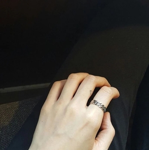 Etsy แหวนสไตล์วินเทจ,แหวนคิวบาคู่รักปรับได้เปิดได้เรียบง่ายสวยงามสำหรับเป็นของขวัญ - Product Image 2