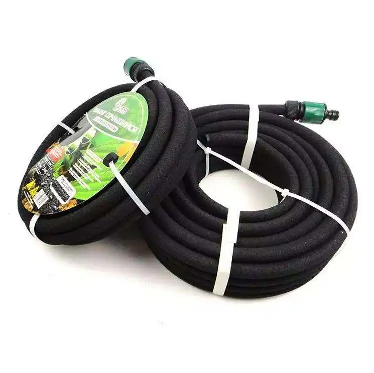expandable Best hdpe pipe 200mm coiled holder expandable 50ft garden flat soaker hose irrigation drip tape soaker hose