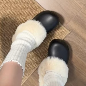 Nouvelles bottes à enfiler pour femmes en EVA à semelle épaisse, doublées de polaire, pour l'automne-hiver. Chaussons en polaire doux, parfaits pour la tenue à la maison - Product Image 5